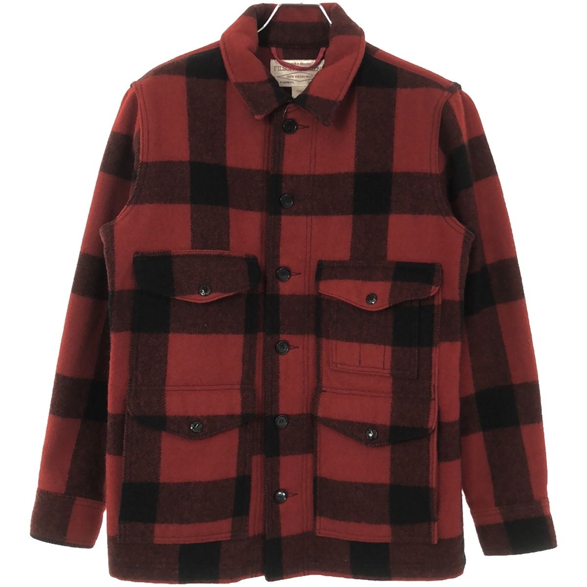 FILSON GARMENT フィルソンガーメント ウール チェックマッキーノ クルーザージャケット  レッド S