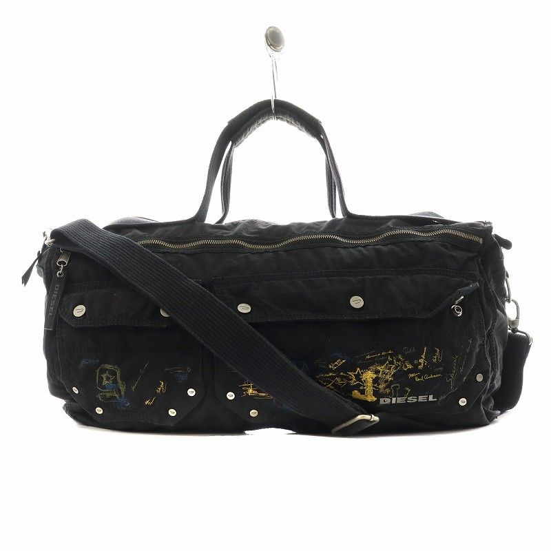 DIESEL - DIESEL(ディーゼル) ハンドバッグ - 黒 レザーの通販