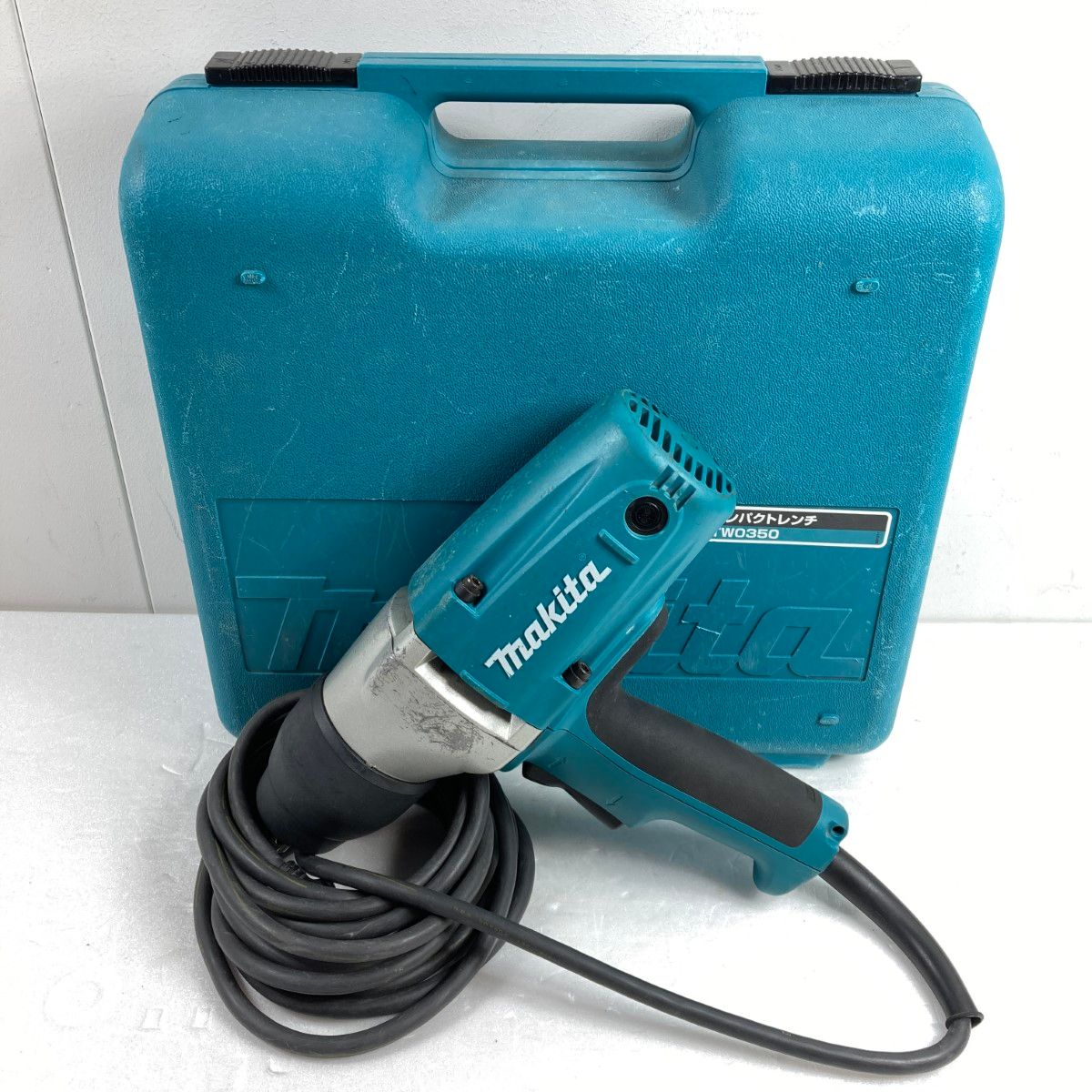 MAKITA マキタ インパクトレンチ TW0350 ブルー ケース付 コード式