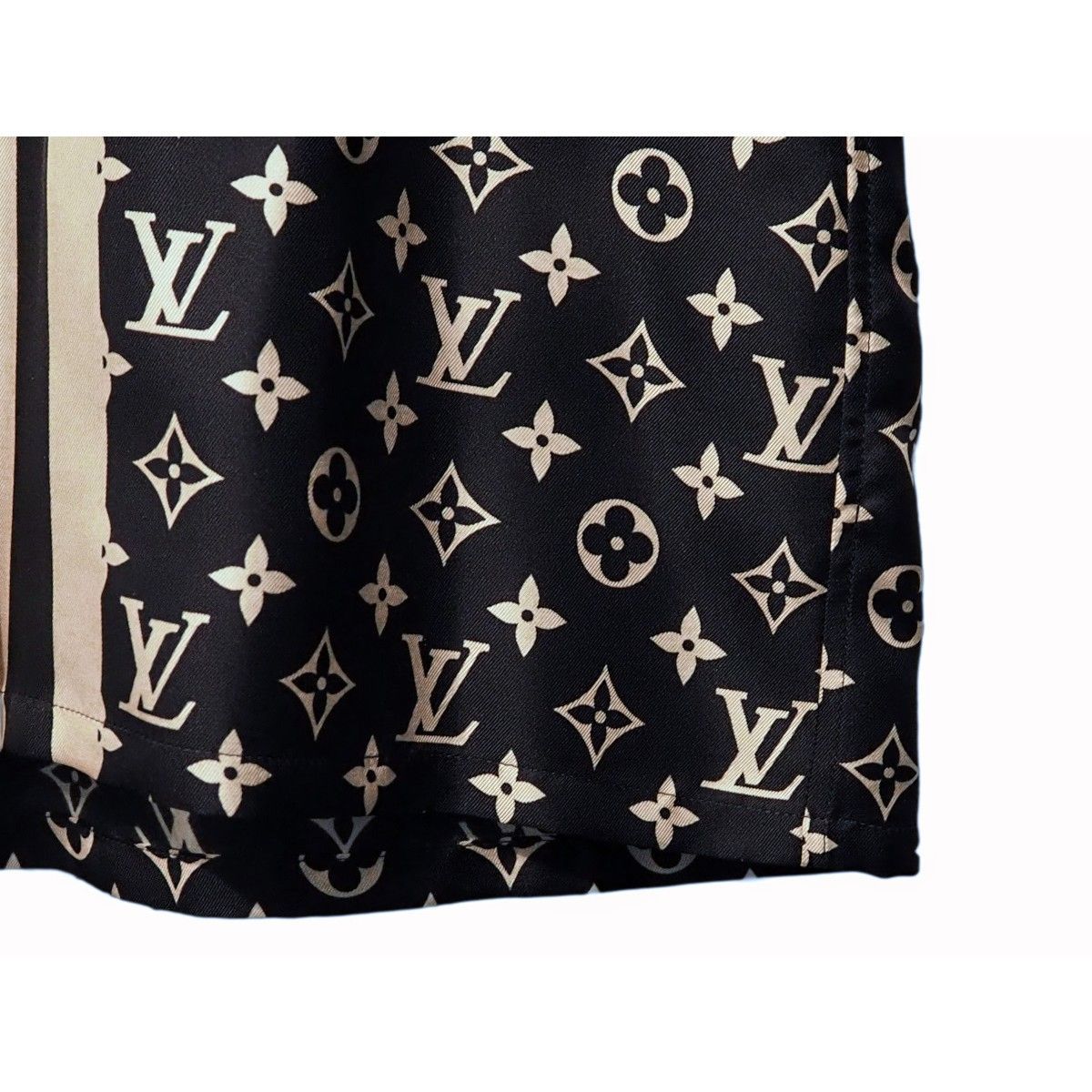 中古】LOUIS VUITTON ルイ ヴィトン モノグラム パジャマシャツ シルク