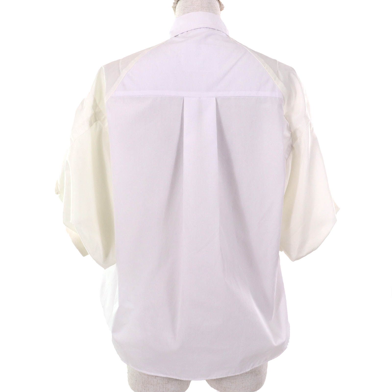 極美品△Sacai サカイ 22-06070 コットン パフィスリーブ