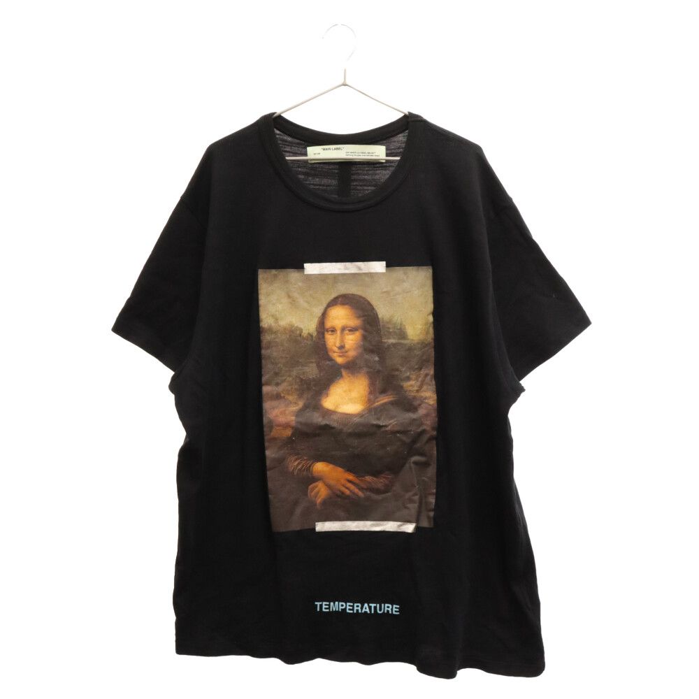 OFF-WHITE (オフホワイト) 18SS Monalisa S/S Tee OMAA002S18001012 モナリザプリント半袖Tシャツ  カットソー ブラック - メルカリ