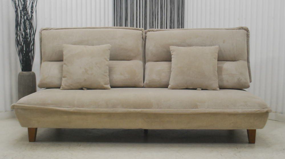 アウトレット 現品限り 一部 大 座面で奥行を調整できる 新進スタイル ソファーベッド コーデュロイファブリック 250421-グランパ