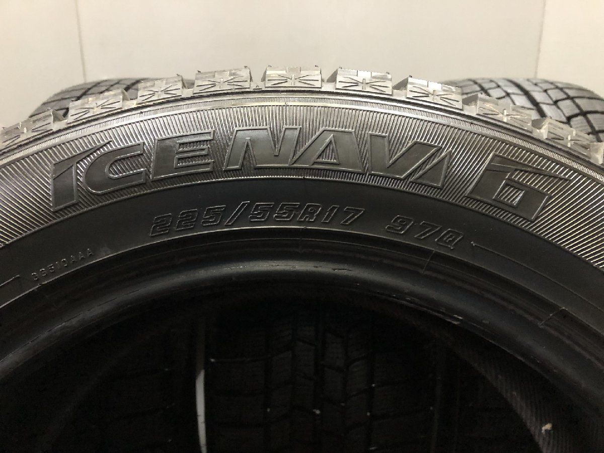 走行短め GOODYEAR ICENAVI6 225/55R17 17インチ スタッドレス 4本 19年製 フォレスター アテンザワゴン等　(KTL071)