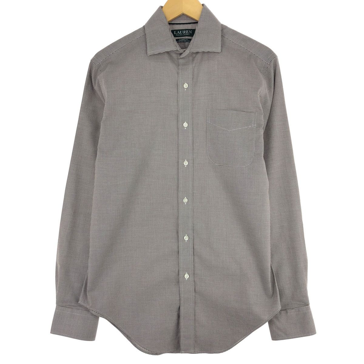 古着 ラルフローレン Ralph Lauren LAUREN CLASSIC FIT STRETCH NON IRON 長袖 シャツ メンズM/eaa440412