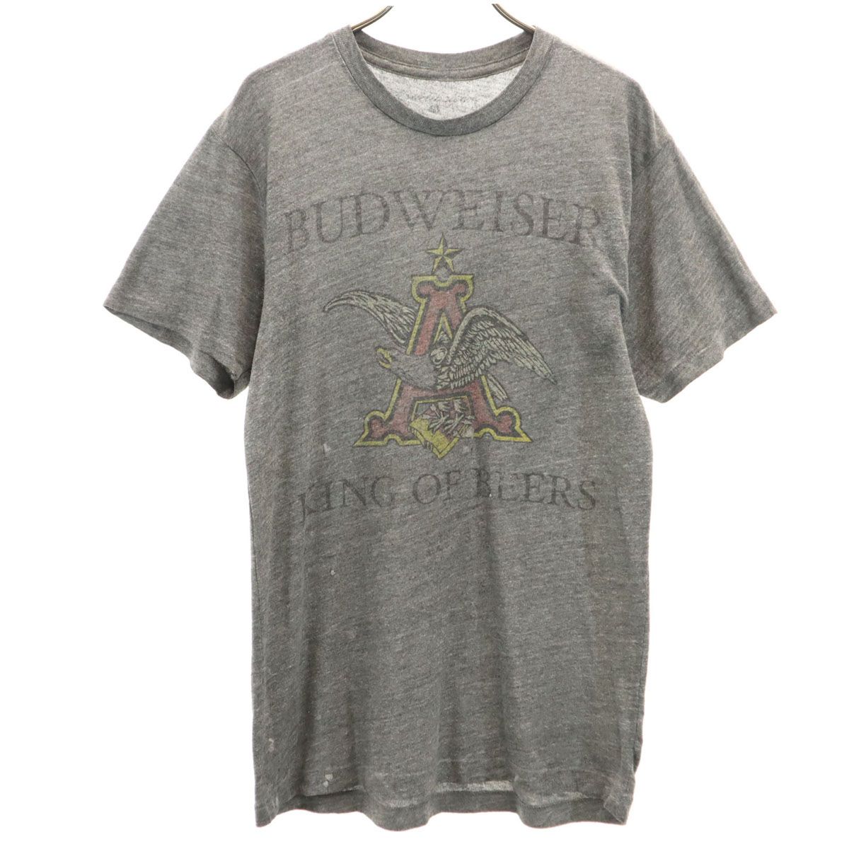 Budweiser バドワイザー 半袖 Tシャツ M グレー メンズ 古着 - メルカリ