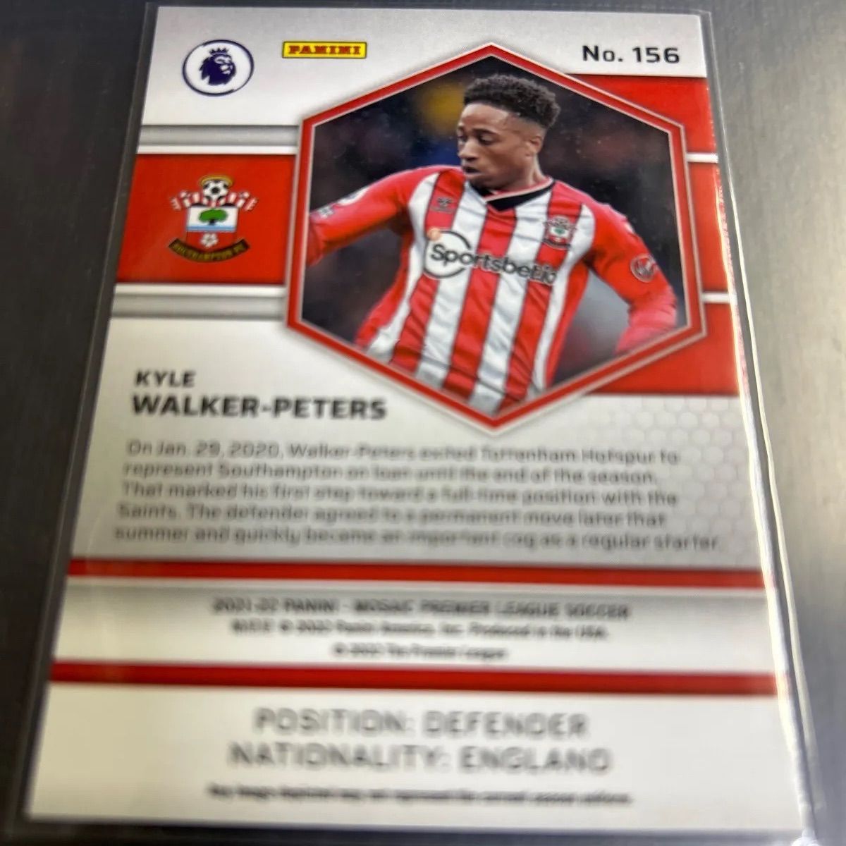 2021/22 Panini Mosaic Premier League Kyle Walker Peters