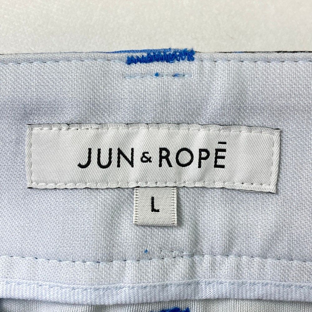 サイズ：L JUN&ROPE ジュン アンド ロペ スカート 総柄 ブルー系