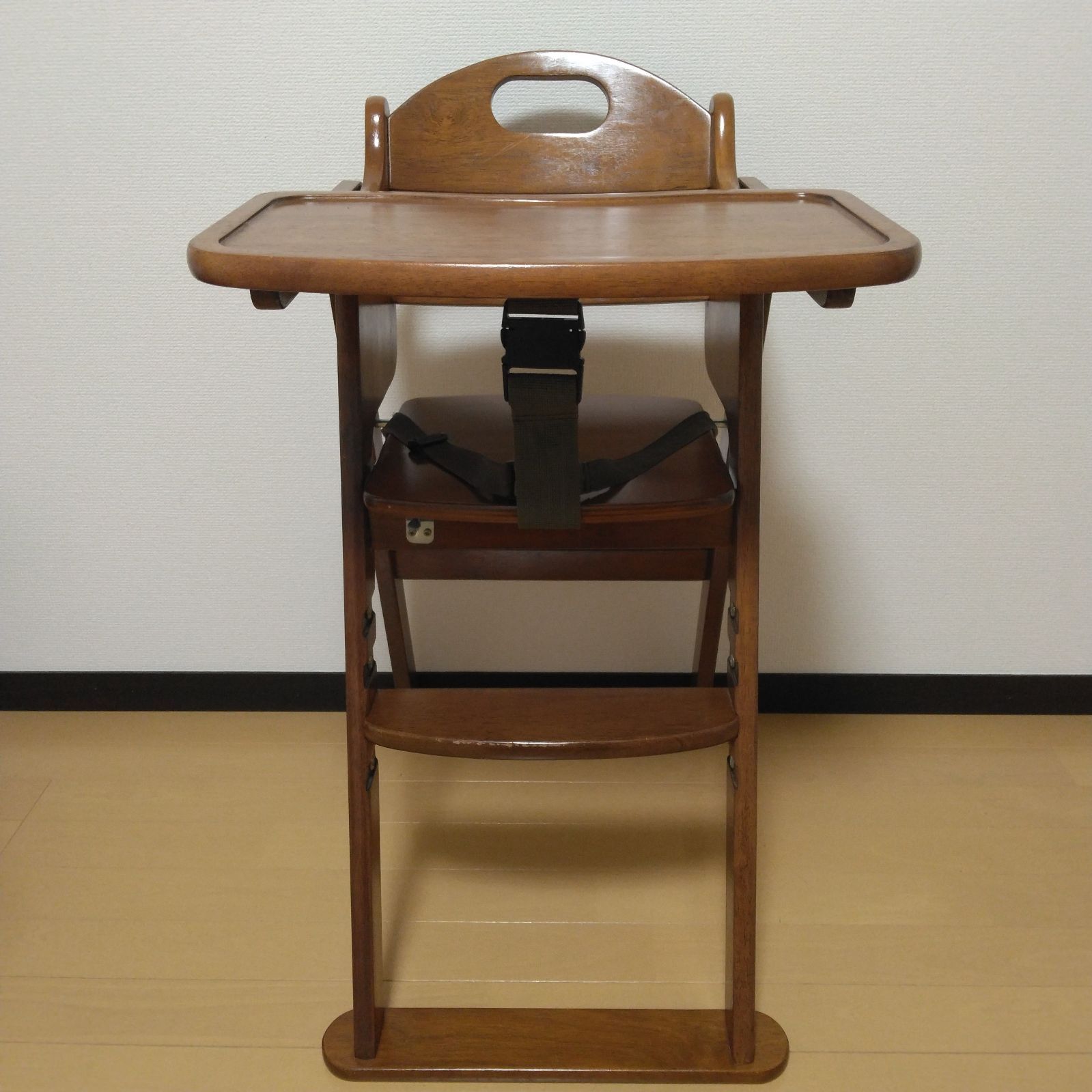 KATOJI / カトージ 木製ハイチェア ステップ切り替え ブラウン