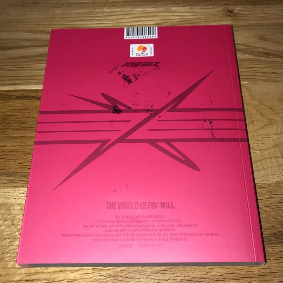 ATEEZ 直筆サイン「THE WORLD EP.FIN : WILL」