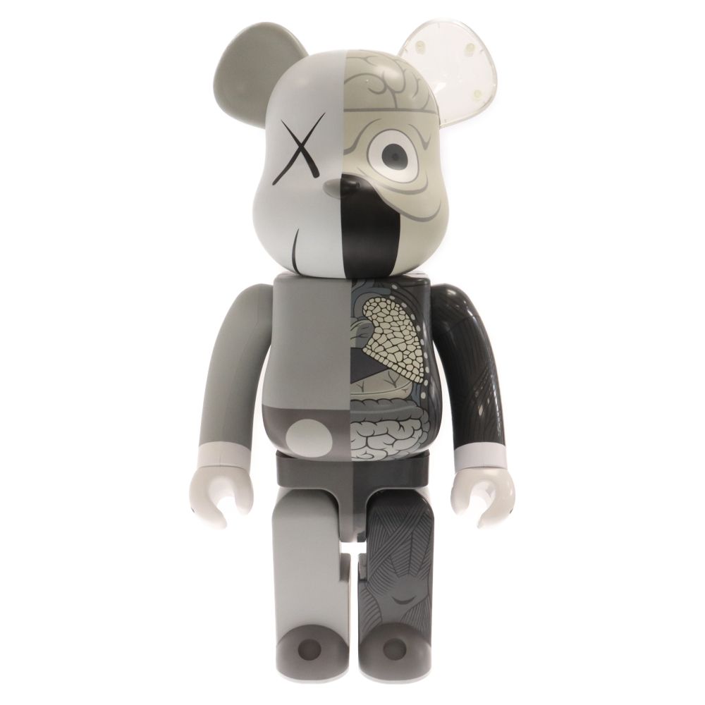 MEDICOM TOY - MEDICOM TOY メディコムトイ ×KAWS BE＠BRICK Original Fake Companion GREY 1000% カウズ ベアブリック オリジナルフェイク 人体模型 フィギュア 人形 グレー OriginalFake x Medicom Toy Dissected Companion Bearbrick