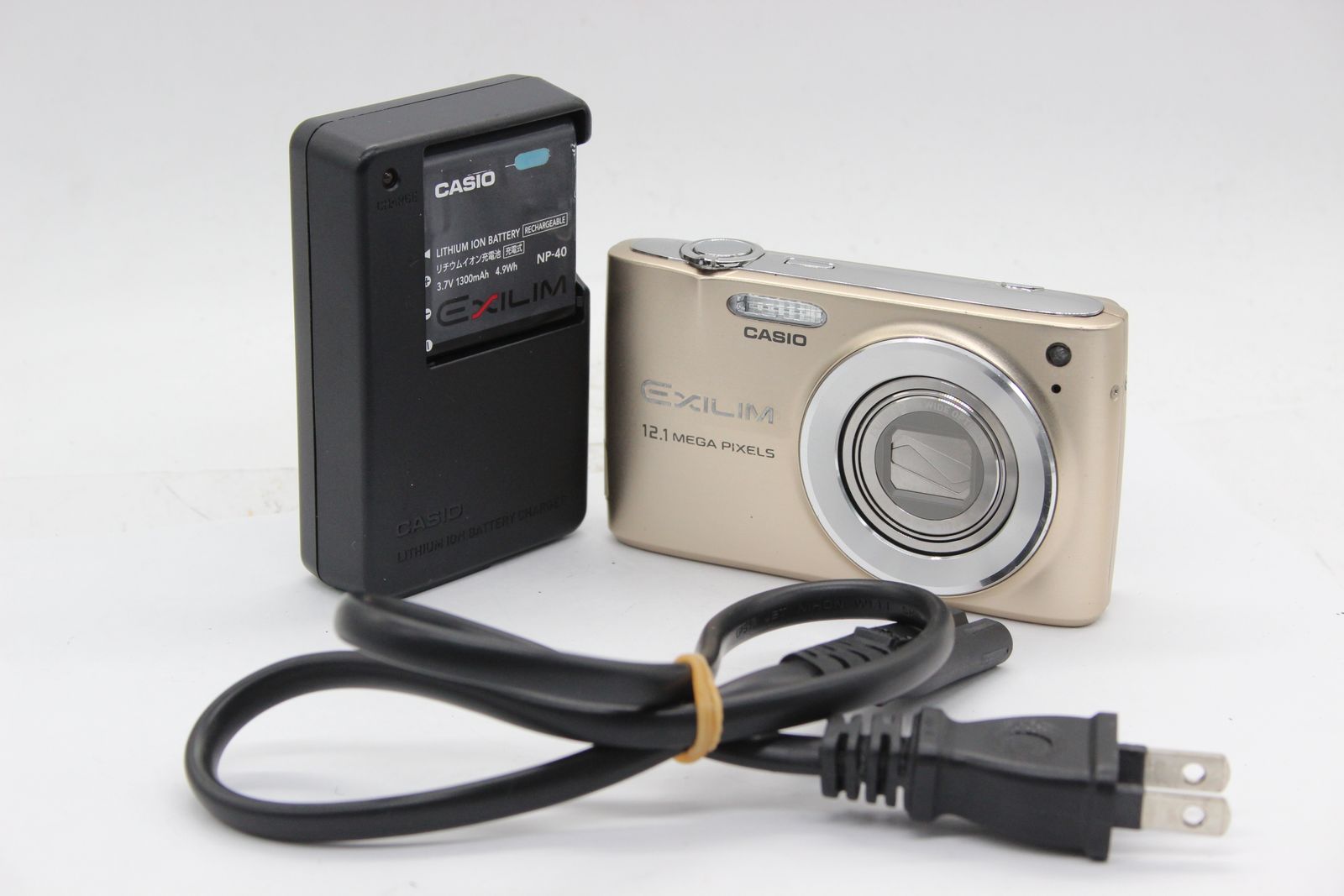 返品保証】 カシオ Casio Exilim EX-Z400 ゴールド 28mm Wide 4x