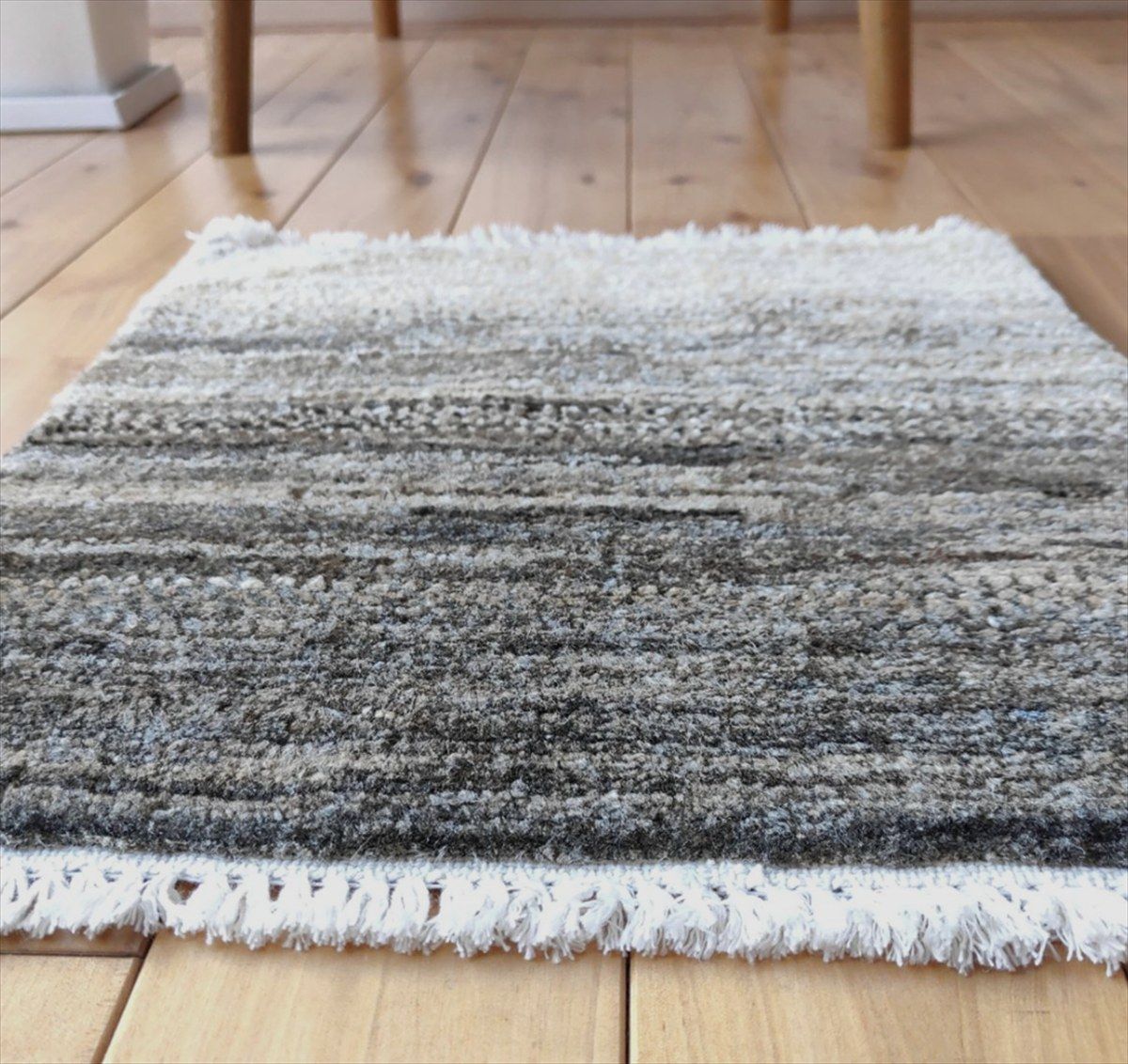 ガゼニ ギャッベ トルクマン族 ミニマット ラグ 無染めウール 37x37cm BP88 MARWIL-DEMENAGEMENTS_CH