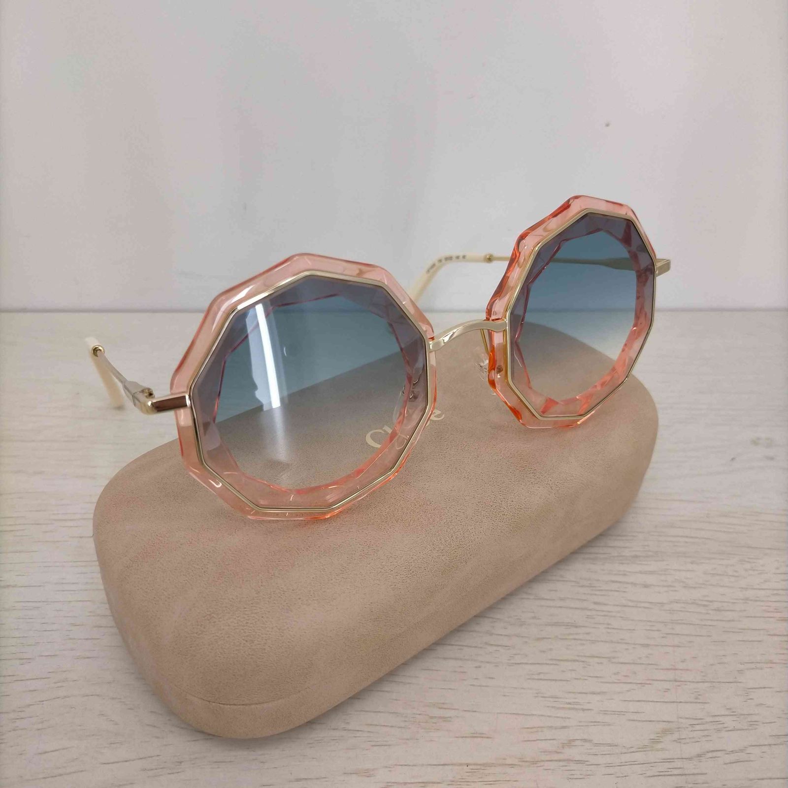クロエ Chloe CE160S 10角形 ラウンド型 UVカットサングラス