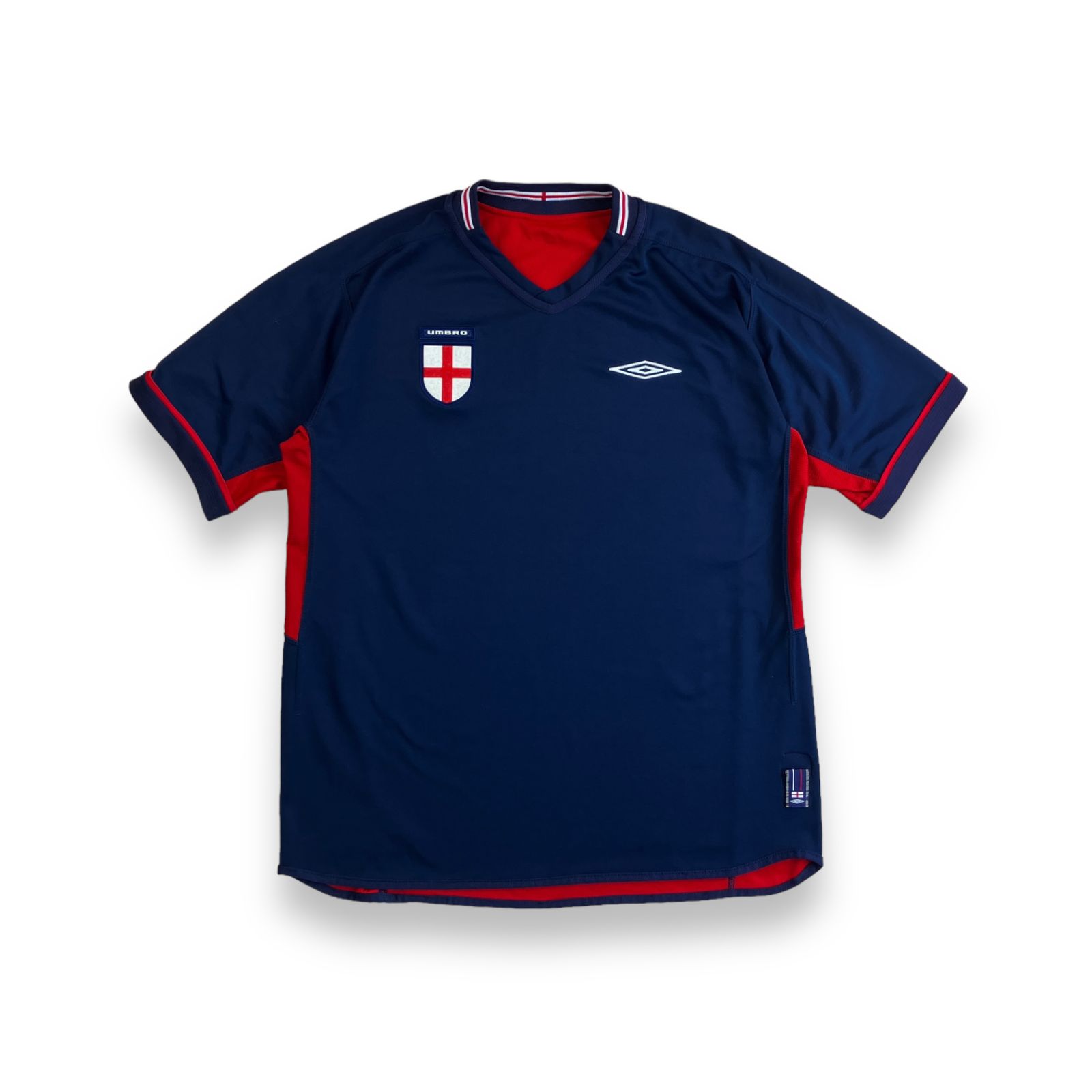 イングランド代表 ベッカム #7 02/04アウェイ長袖リバーシブル