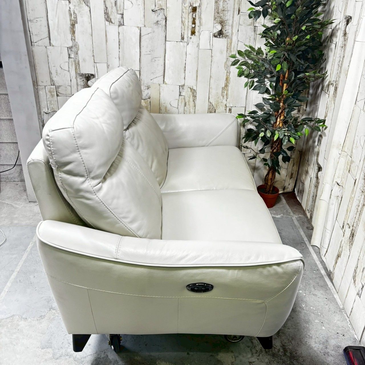 NITORI Nストラス RE 2人掛け電動リクライニングソファ ラブソファ