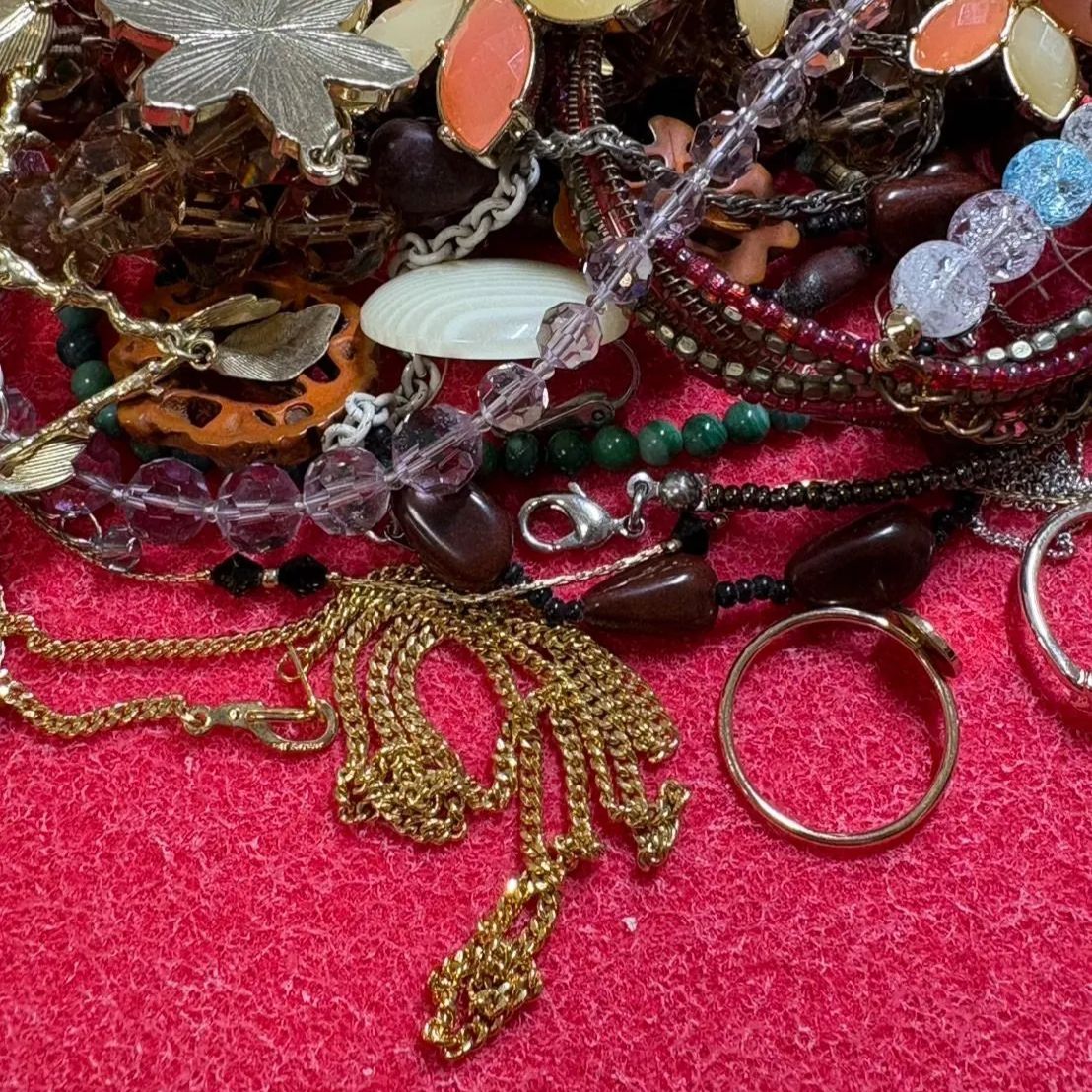 ✨400g超✨】遺品整理 生前整理 アクセサリー 金 指輪 ネックレス