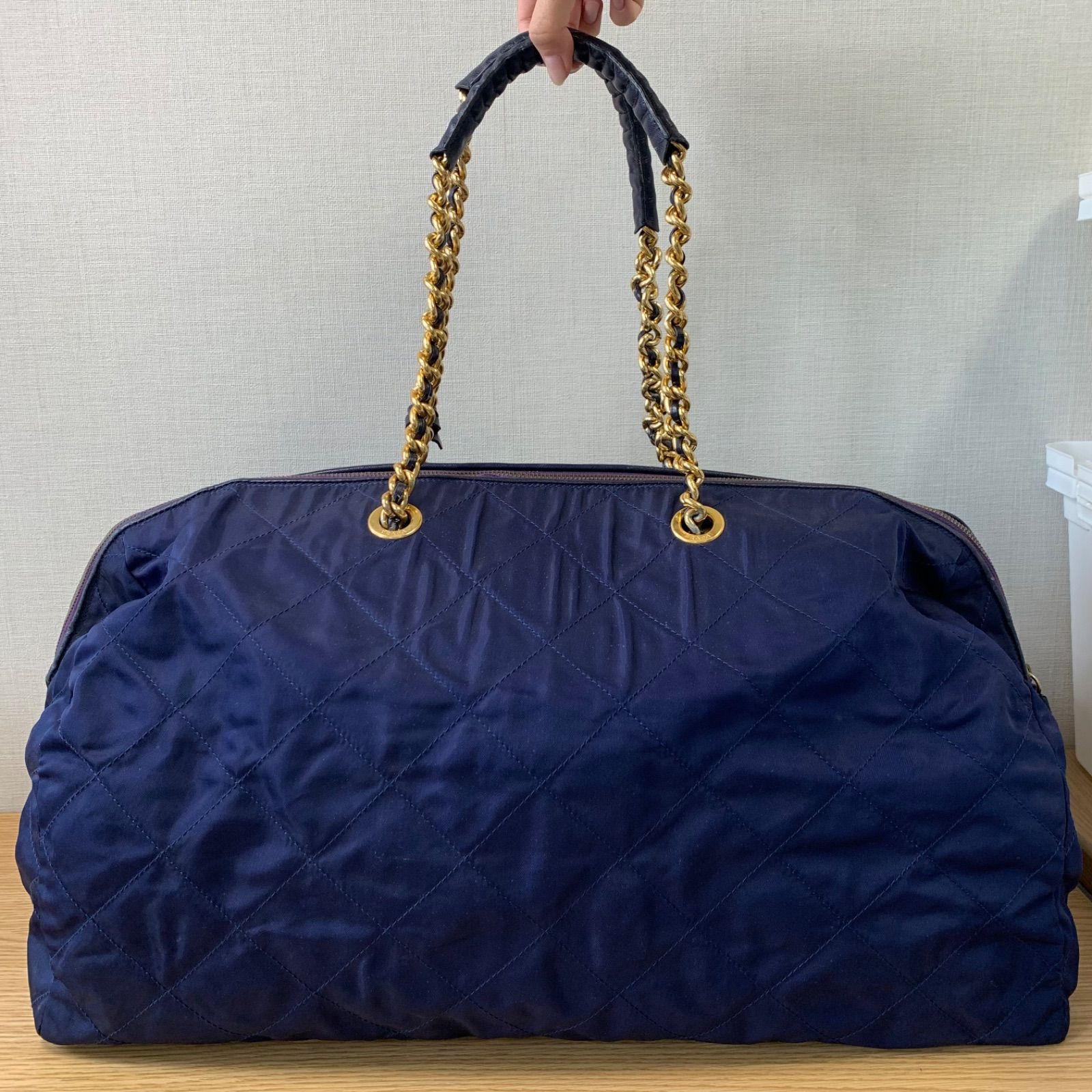 PRADA バッグ ネイビー Yahoo!オークション -「prada プラダ トートバッグ (ネイビー