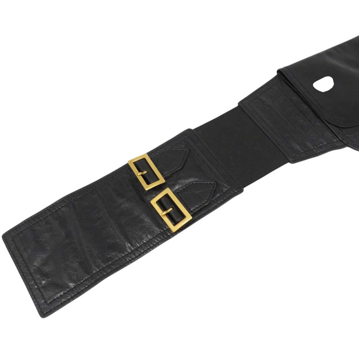 ディオール サドル ワイド ベルト ウエストポーチ レザー メタル ユニ  