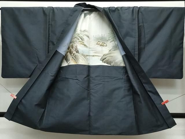 平和屋着物●男性　本場大島紬　アンサンブル　亀甲柄　正絹　逸品　CAAS8452vf 平和屋着物○男性 本場大島紬 アンサンブル 亀甲柄 正絹 逸品