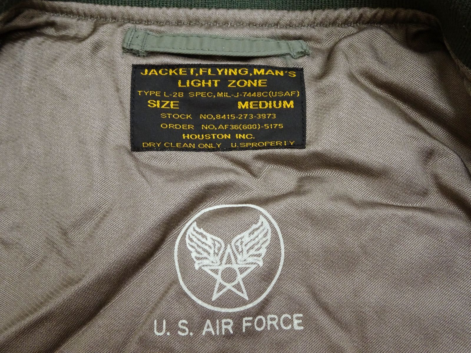 Houston L-2B 日本製 HOUSTON ヒューストン L-2B フライトジャケット ミリタリー