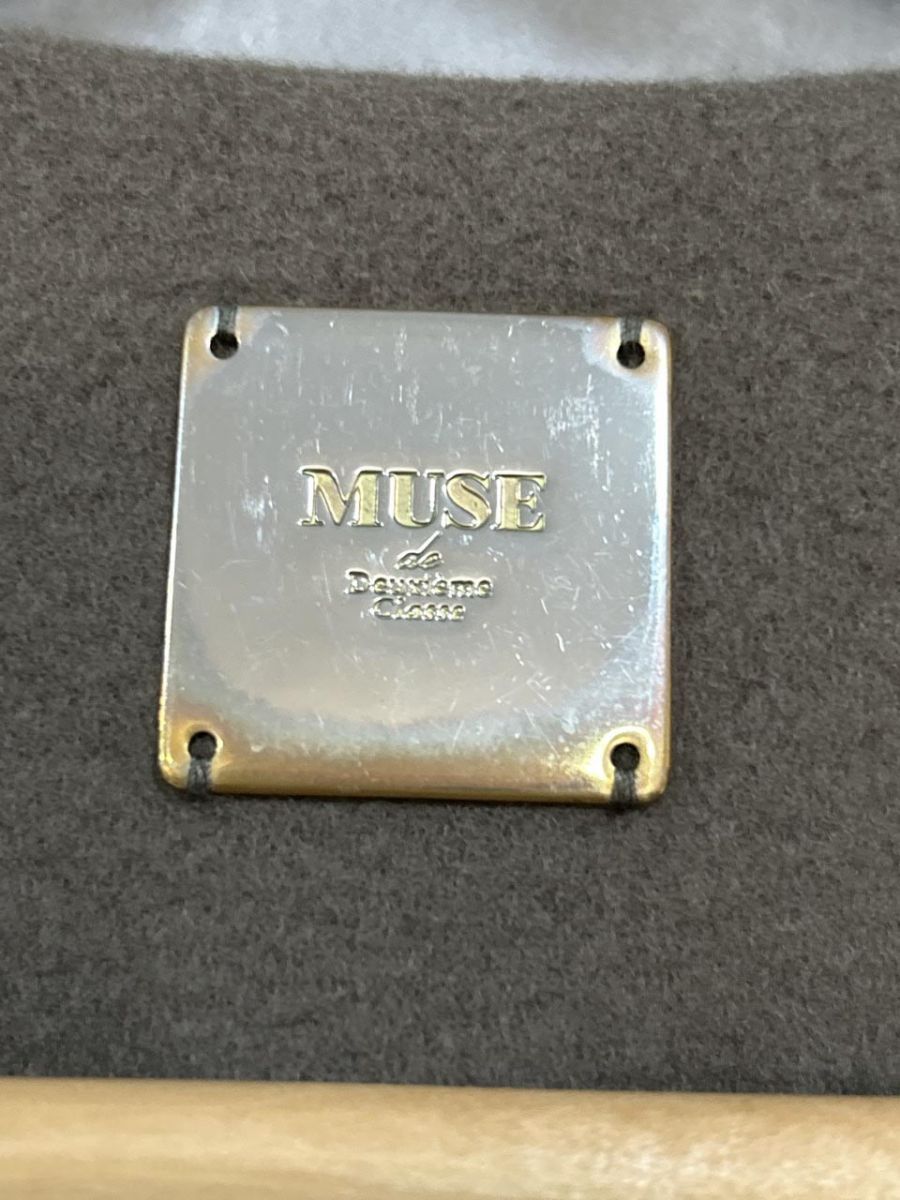 MUSE Deuxieme Classe ドゥーズィエムクラス ウール100％ ロング ノー コート size36 茶 レディース GULLKHAN_COM