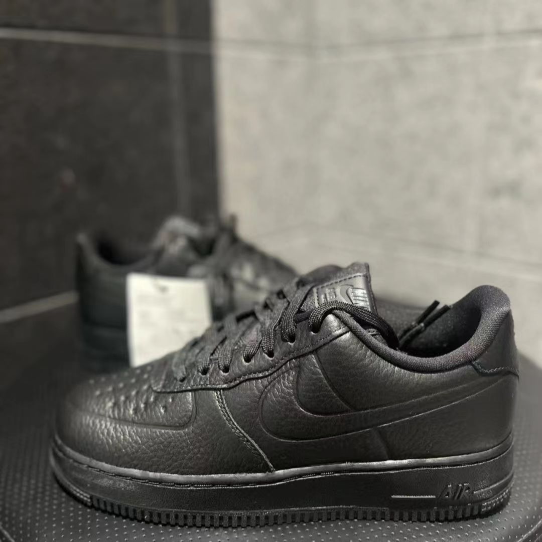 NIKE AIR FORCE 1 LOW WATERPROOF 'BLACK' ナイキ エア フォースワン スニーカー ウォータープルーフ 【MEN'S】 black/black-clear