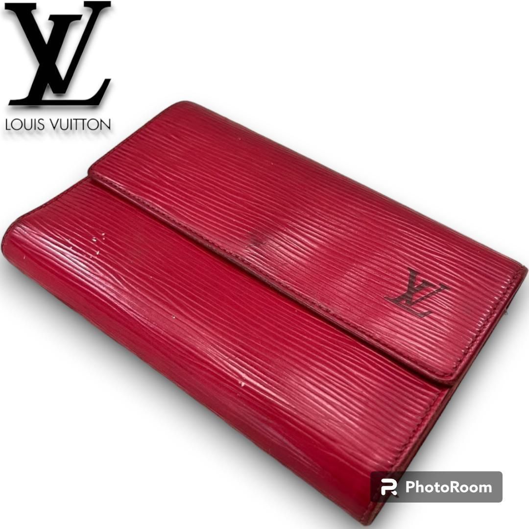 ルイヴィトン LOUIS VUITTON エピ 名刺入れ 刻印あり（正規紙袋