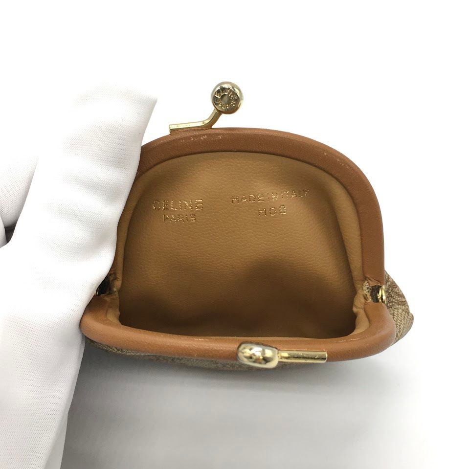 可愛い♡CELINE✨セリーヌ　マカダム柄　がま口　コインケース 小銭入れ CELINE マカダム柄がま口コインケース | Hedy