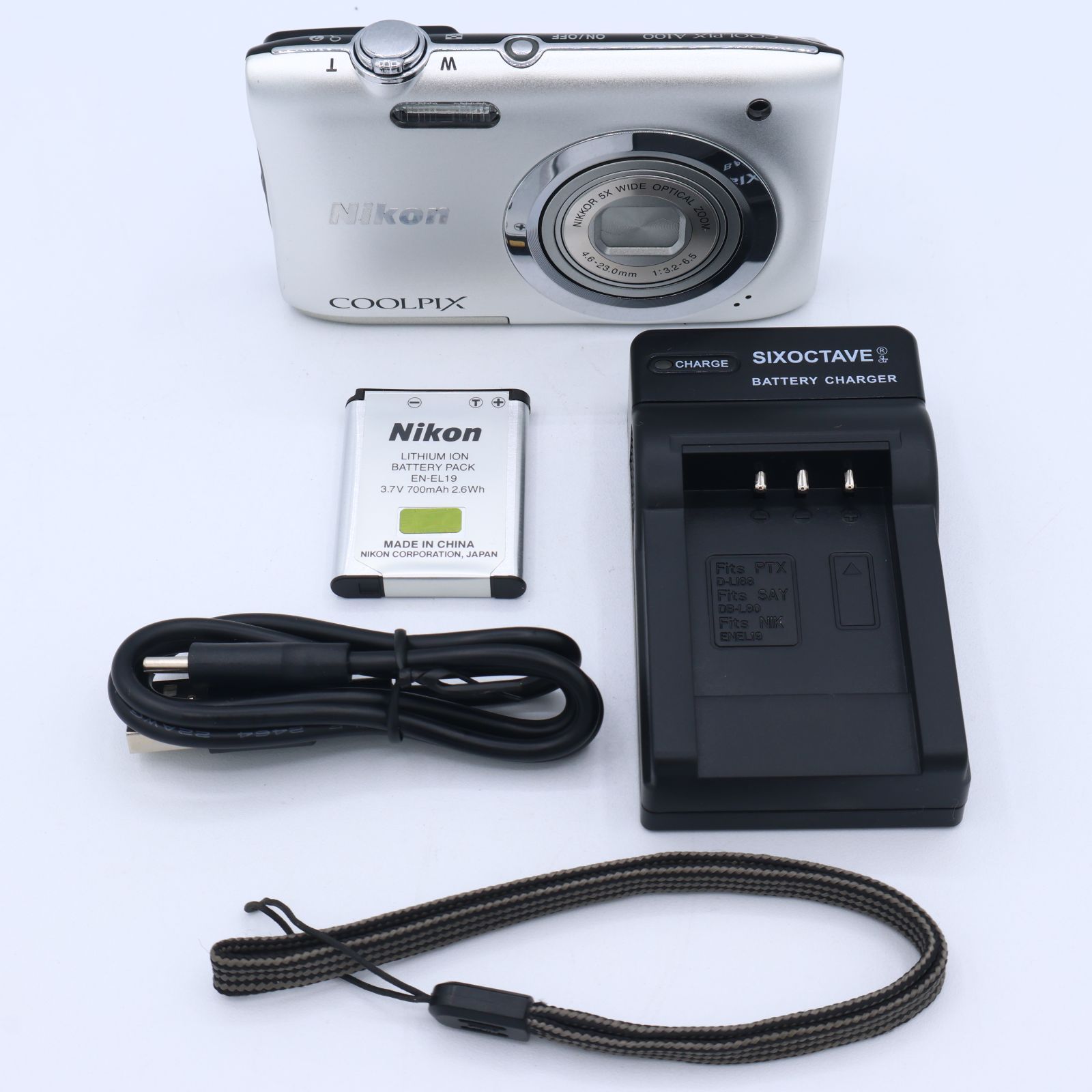 Nikon ニコン デジタルカメラ COOLPIX A100 光学5倍 2005万画素 シルバー A100SL 251013_20014028