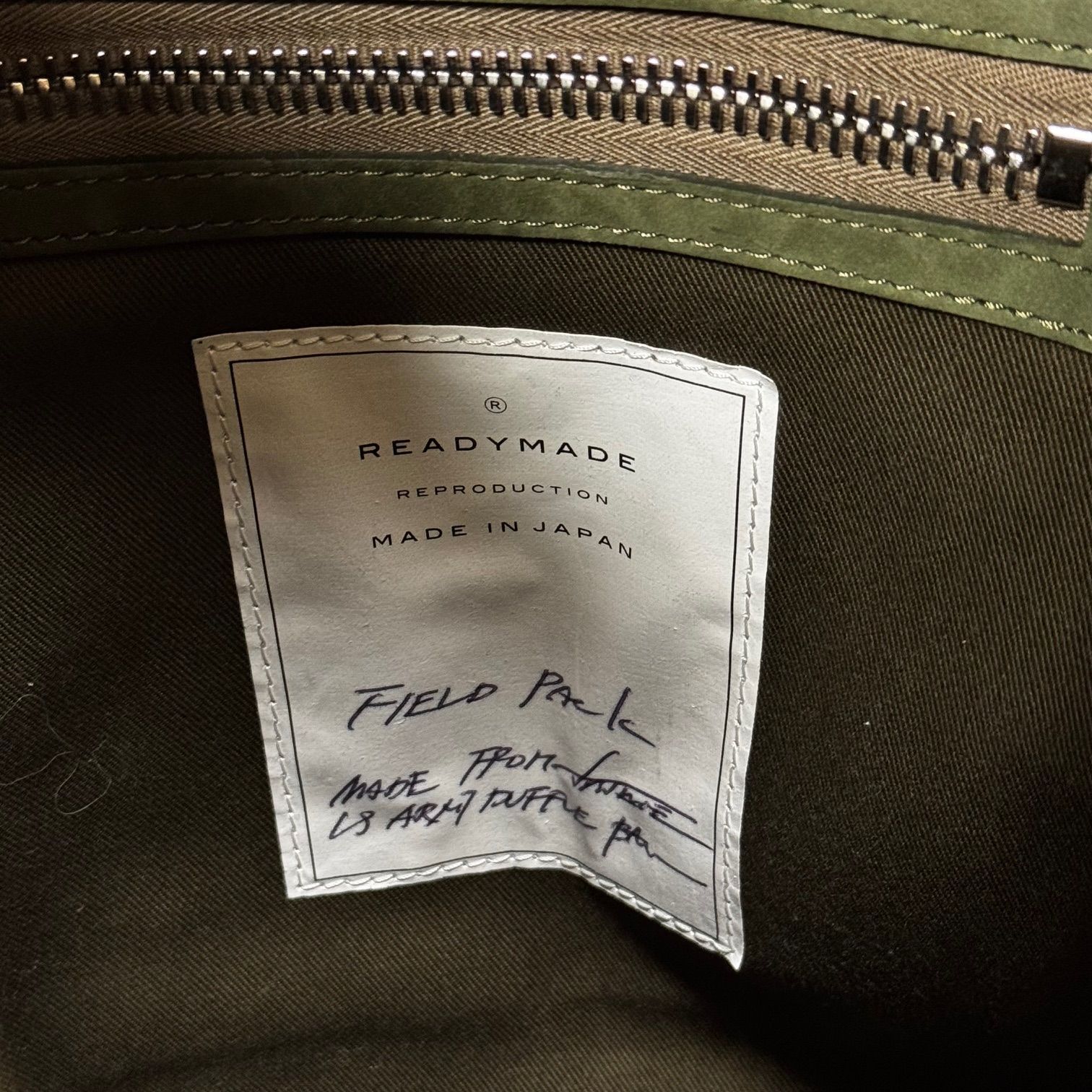 参考上代433400円 READYMADE FIELDPACK フィールドパック バックパック 