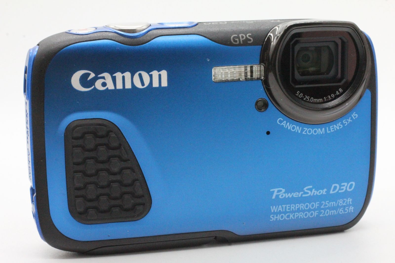 美品 Canon デジタルカメラ PowerShot D30 光学5倍ズーム ブルー PSD30