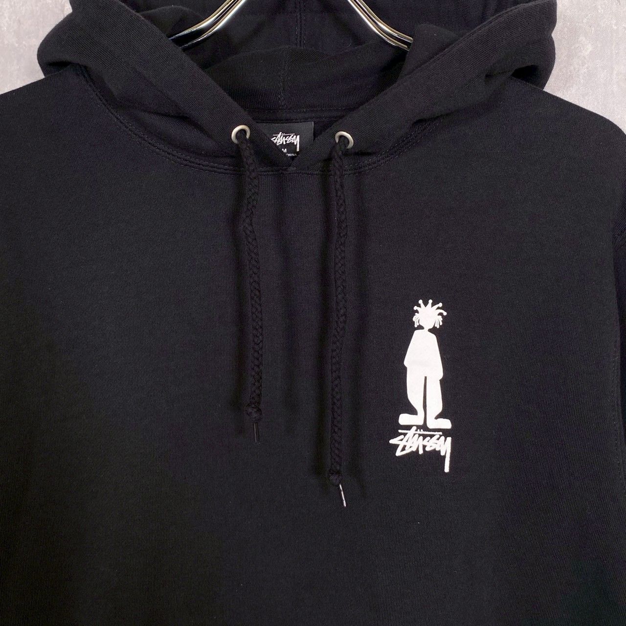 Stussy シャドーマンフーディパーカー Mブラック 中古・古着通販】stussy (ステューシー) シャドーマンプリント