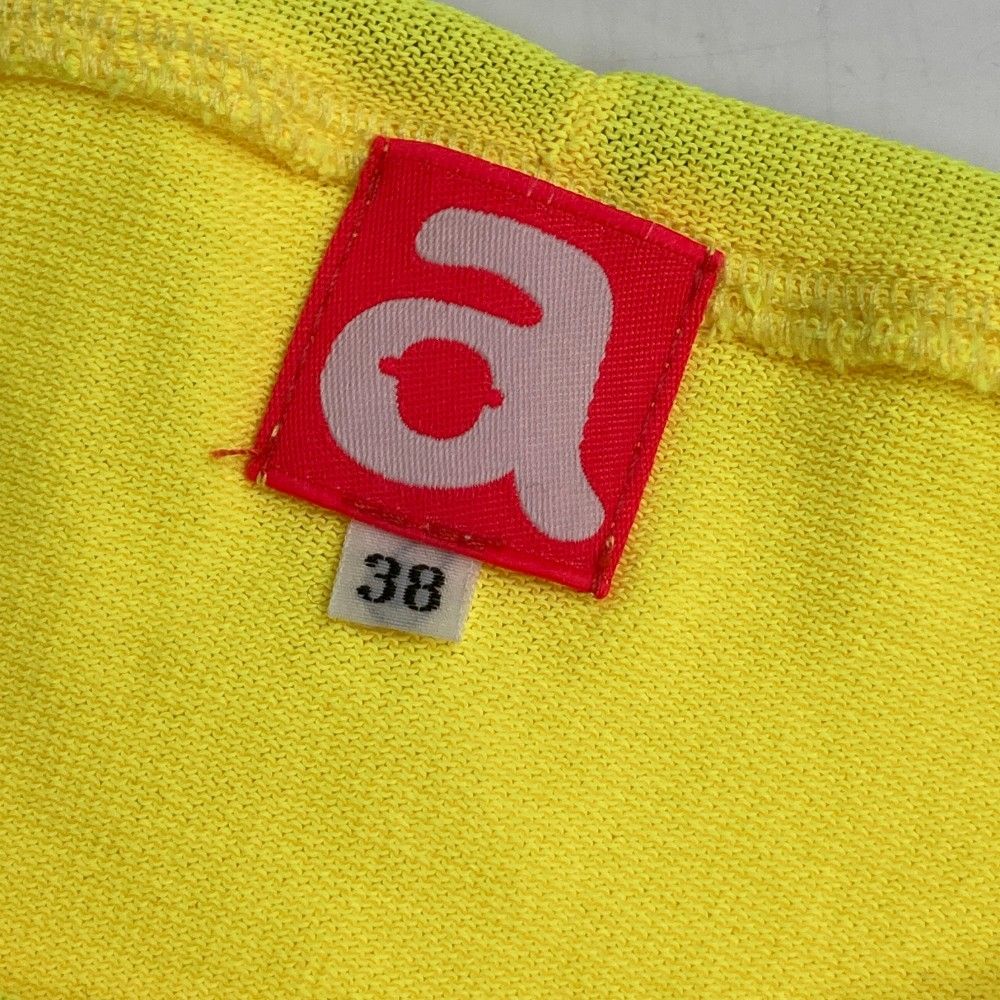 サイズ：38 ARCHIVIO アルチビオ ロゴ ニットセーター イエロー系