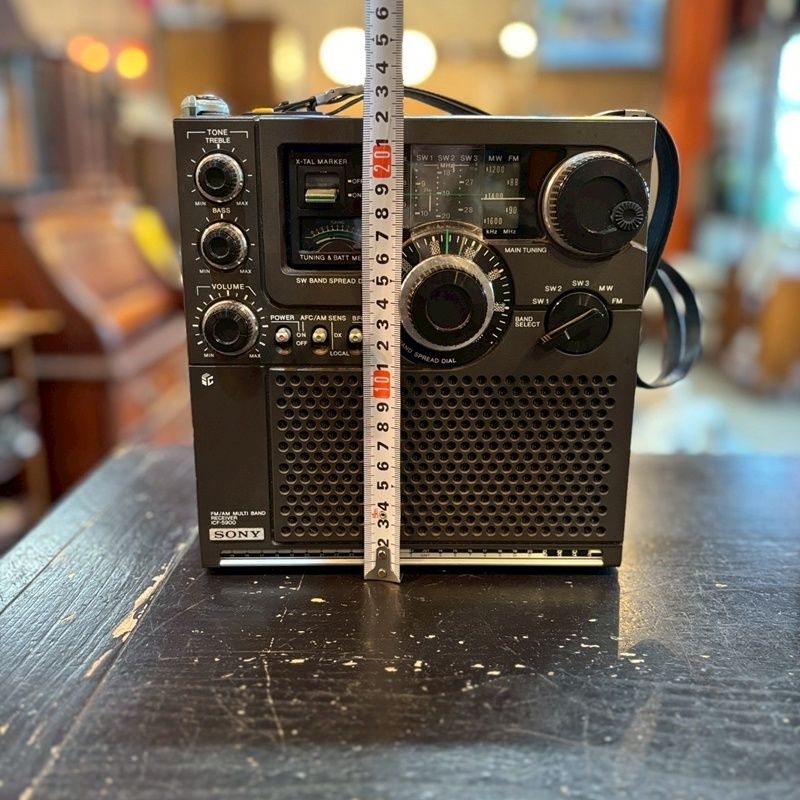 ジャンク品】SONY ICF-5900 スカイセンサー ラジオ 昭和レトロ ソニー