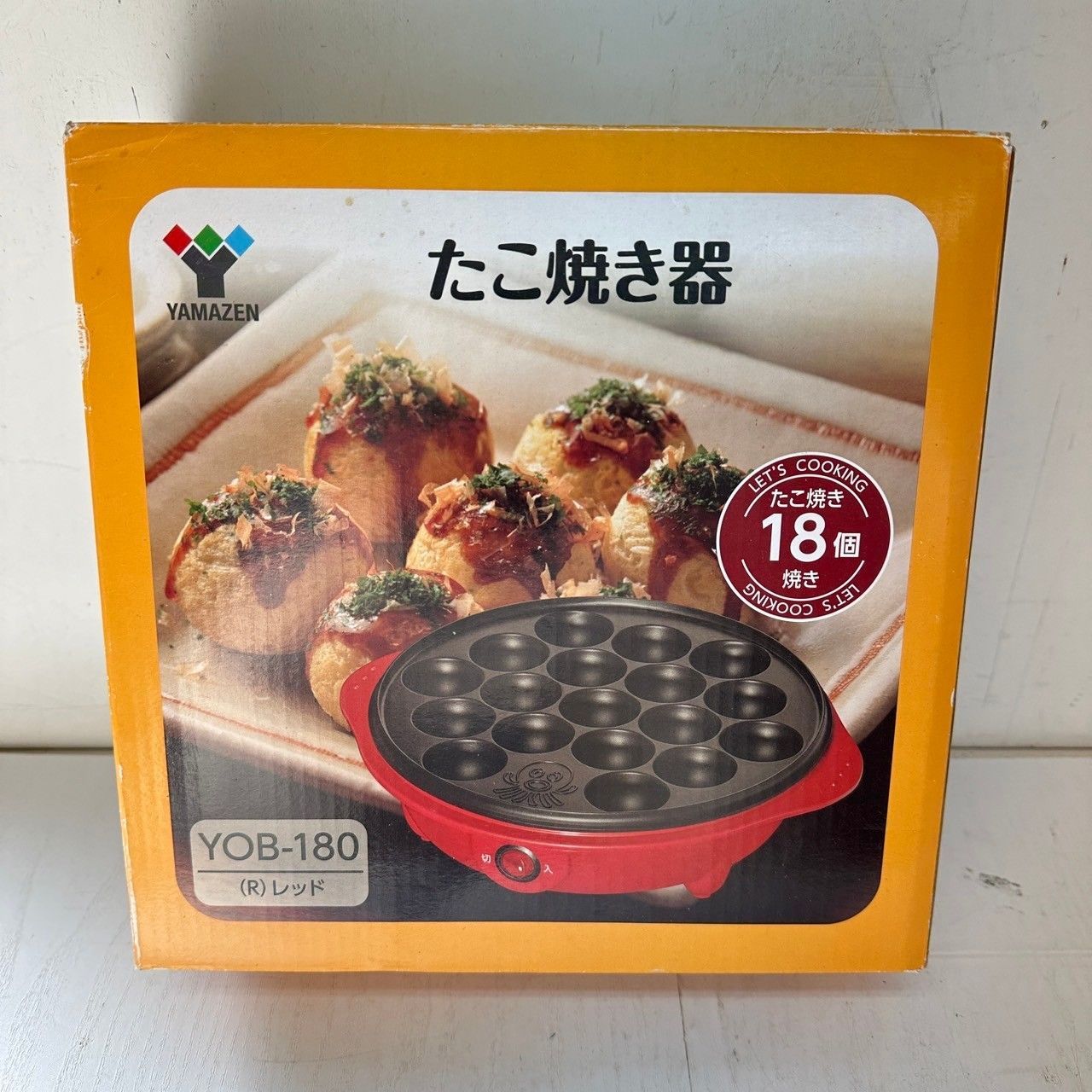 たこ焼き器 YAMAZEN YOB-180(R) - キッチン家電