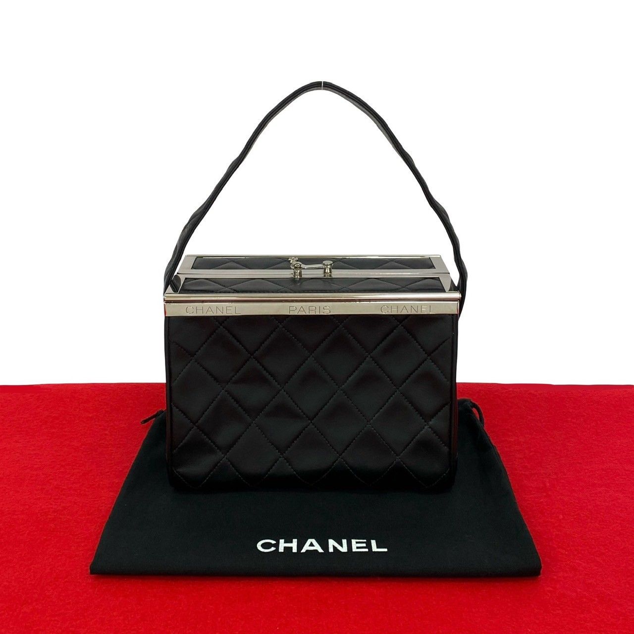 極 美品 シャネル ココマーク マトラッセ ラムスキン ハンドバッグ ブラック 楽天市場】シャネル Chanel マトラッセ ココマーク ブラック 黒