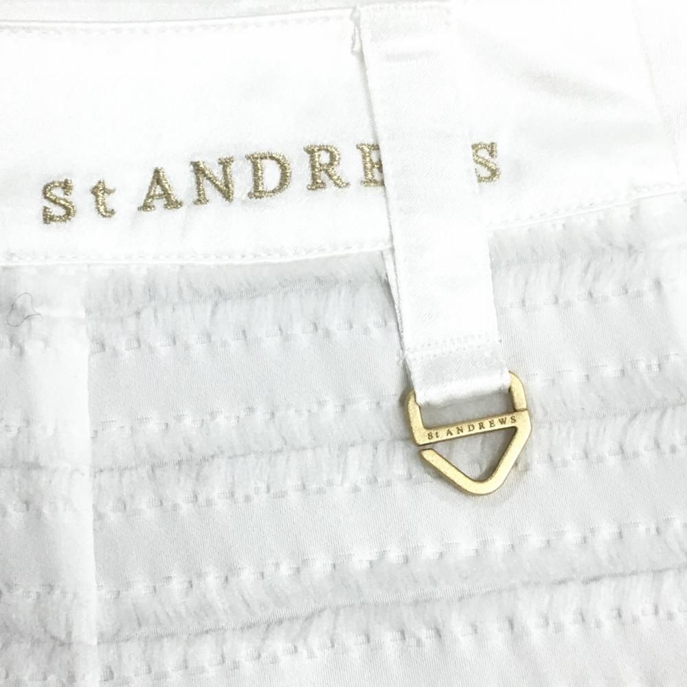 【美品】【L】St ANDREWS 刺繍ロゴ ゴルフウェア プレートネーム セントアンドリュース St Andrews LINKS ゴルフウェア ニット