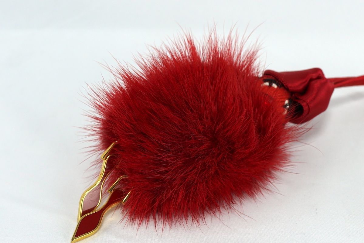 クリスチャン・ルブタン ミンクファー バッグチャーム Christian Louboutin クリスチャンルブタン ミンク ファードール