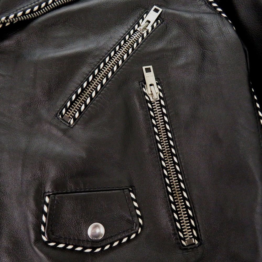 定価74万 セリーヌ レザーライダース CELINE 48 エディスリマン 定価74