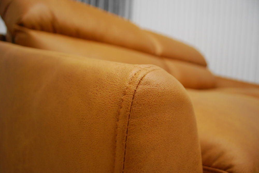 キャメルブラウン トリプルソファー3P