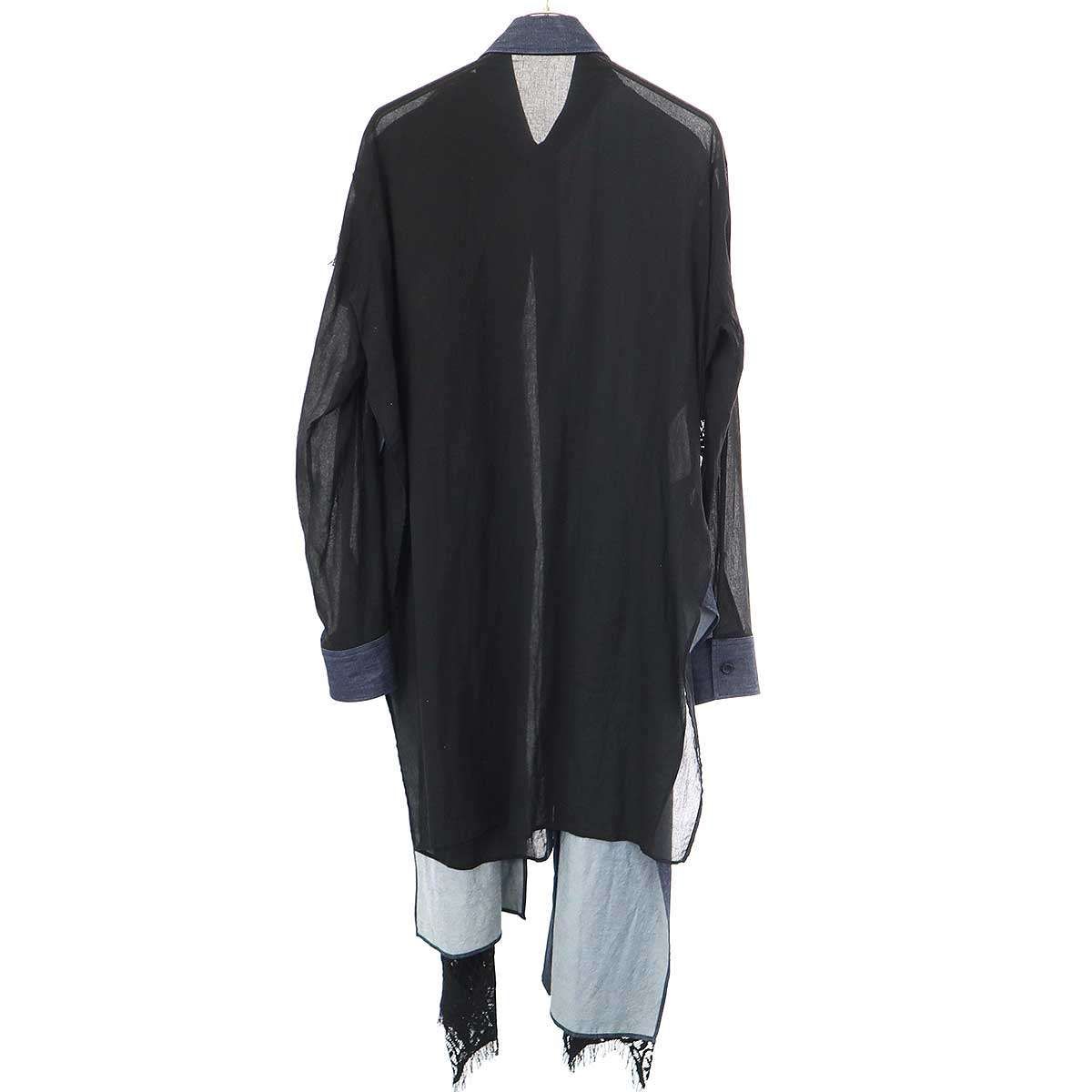大人気新作 Yamamoto Yohji FEMME デニムレース 22AW ファム ヨウジヤマモト トップス