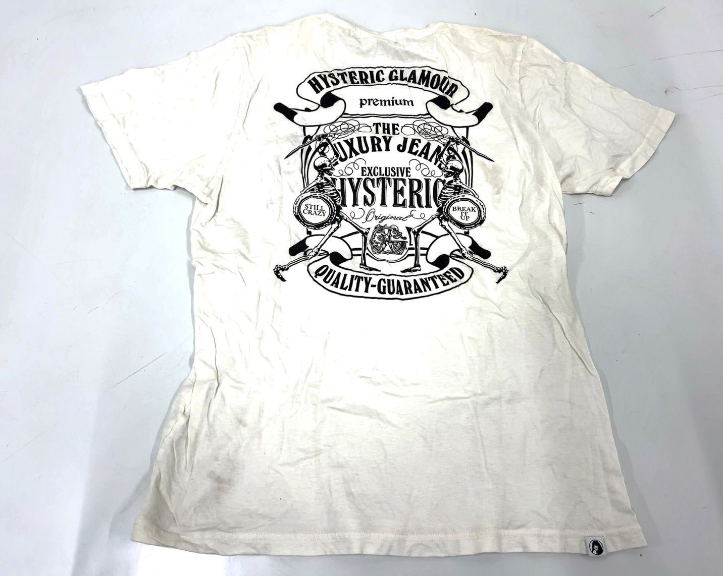 TK327 HYSTERIC GLAMOUR HG ヒステリックグラマー Tシャツ 半袖 ホワイト Mサイズ