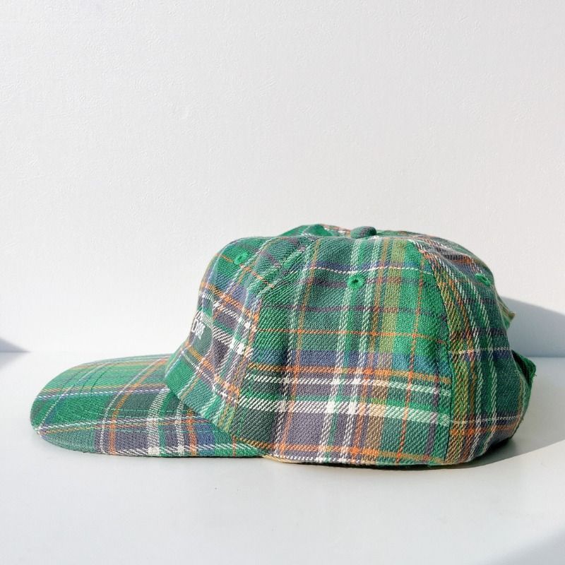 AIME LEON DORE PLAID LOGO HAT』エメ レオン ドレ チェック柄