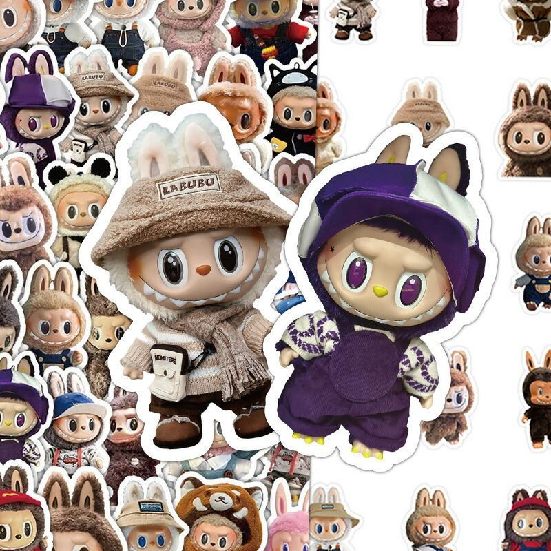 62枚セット ラブブ ステッカー シール LABUBU ランダム封入 絵柄