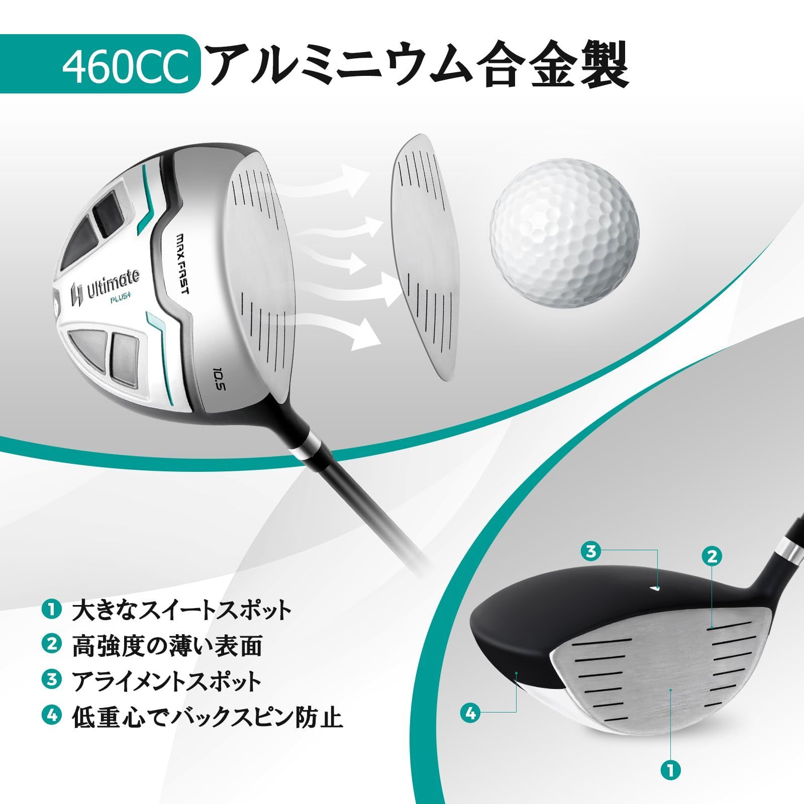 特価セール】ゴルフクラブセット メンズ クラブ11本(1W/3W/5W/5I/6I/7I/8I/