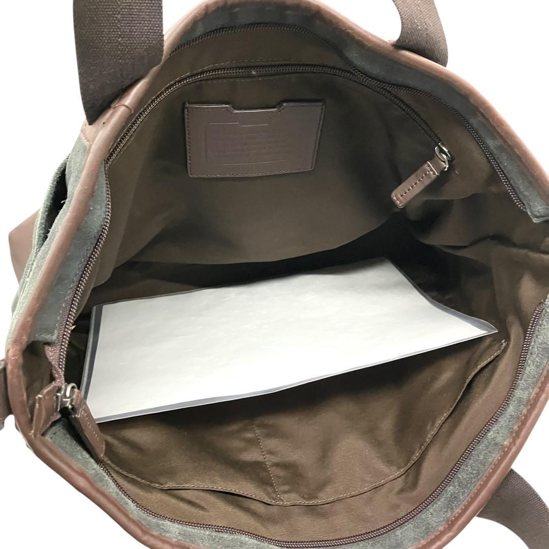 良品 1961 COACH ビジネスバッグ 2way スエード レザー カーキ - メルカリ