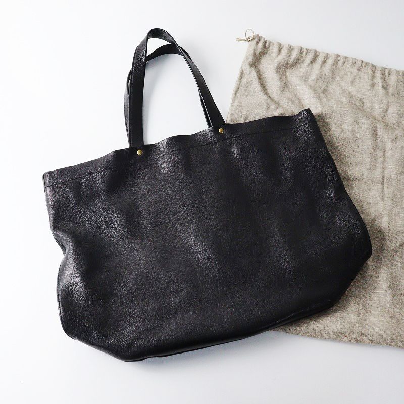 セリーヌトートバッグホリゾンタルカバ肩がけオールレザー黒ブラック