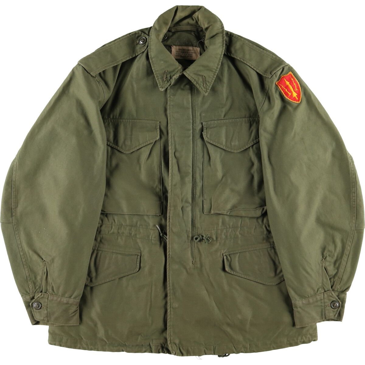 古着 50~60年代 米軍実品 M-51 ミリタリー フィールドジャケット USA製 SHORT SMALL メンズS相当 ヴィンテージ/evb007125 M-51 米軍実品 ミリタリー アメリカ軍 カーキ │ヴィテージ