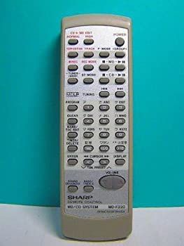【】シャープ オーディオリモコン MD-F220 RRMCG0287AWSA
